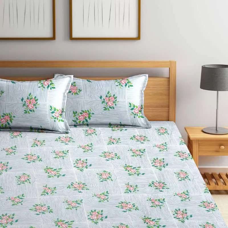 Molly Printed Microfiber Bedsheet - 130 GSM media 5