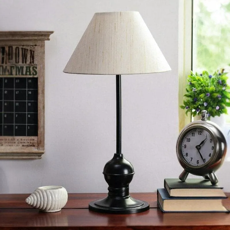Igor Thana Fabric Table Lamp - White,Black media 3