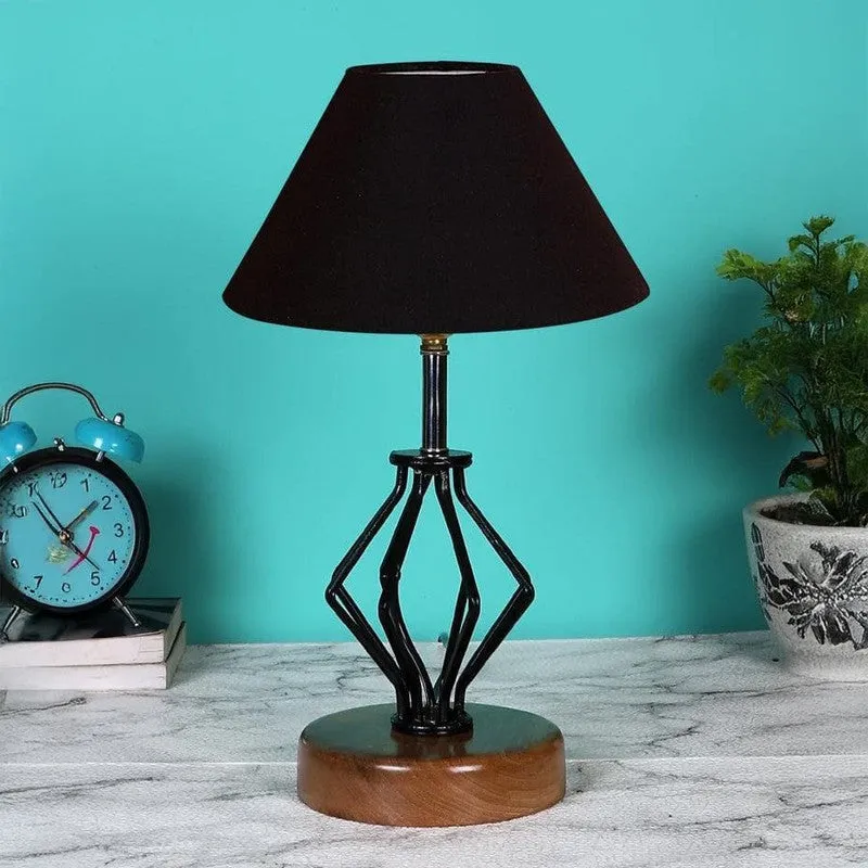Firefly Fabric Table Lamp - Black,Brown media 3