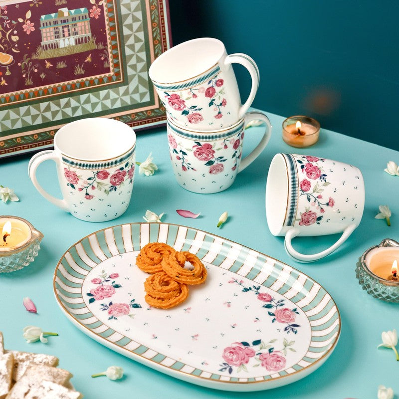 Magique by The Wishing Chair Portrait of Rose Celebrations Mugs & Platter With Giftbox - Five Piece Set media 3