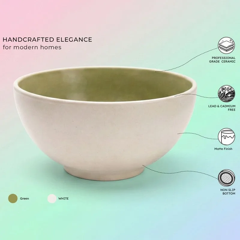 Cravora Ceramic Snack Bowl (170 mL Each) - Set Of Four media 4