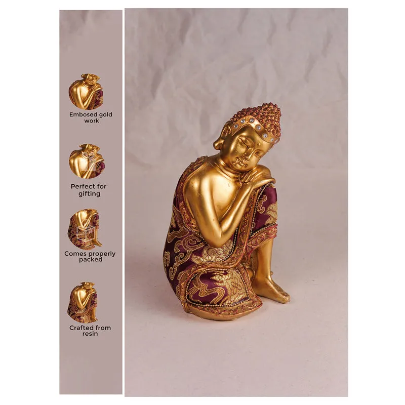 Buddha In Thoughts Showpiece media 5