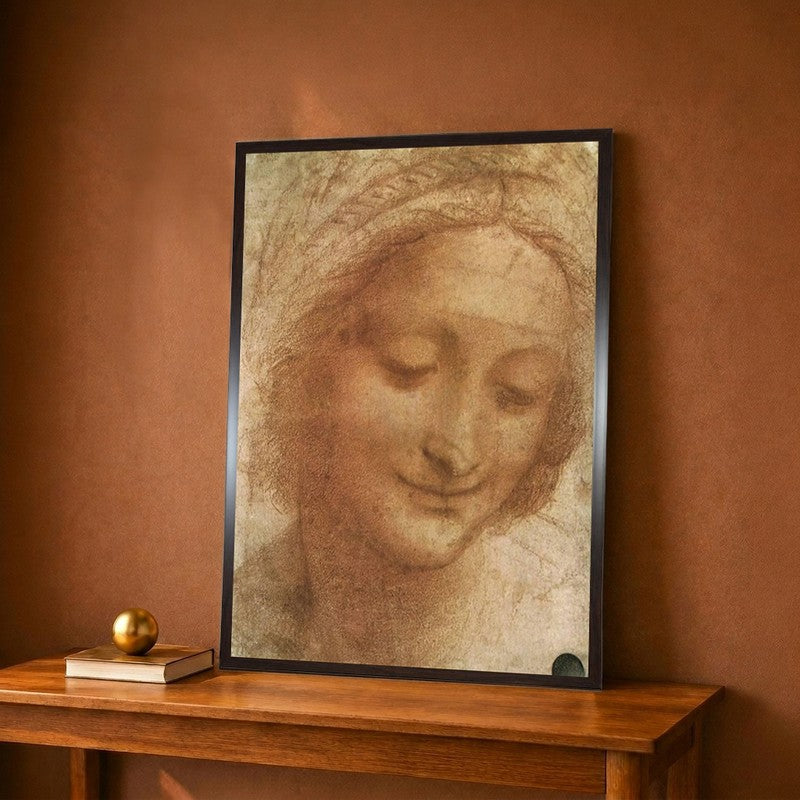 Sketch Of Saint Anne Canvas Wall Painting - 12 x 16 Inches