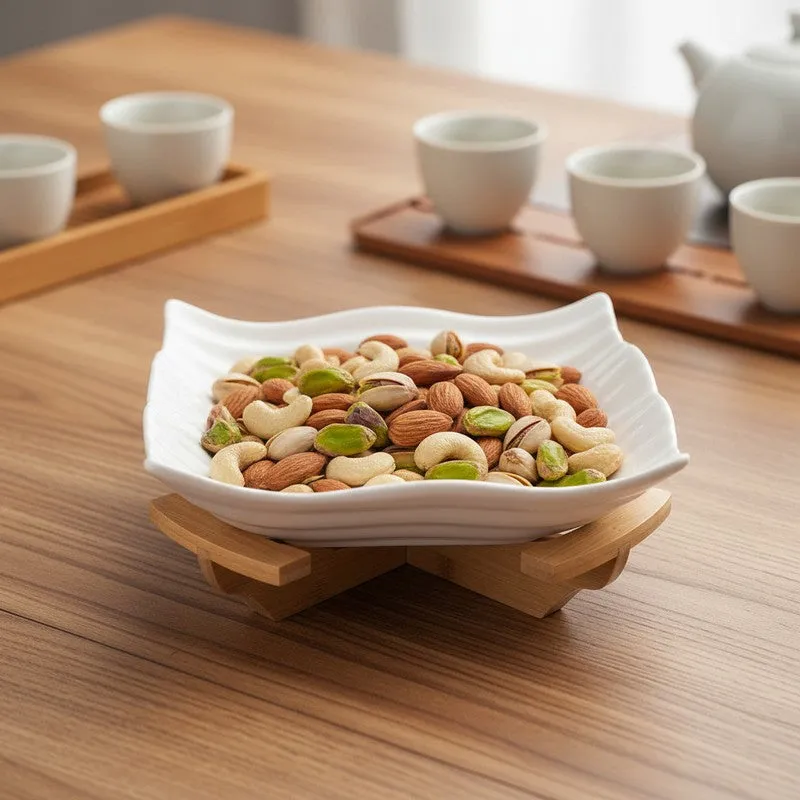 Pure Serve Ceramic Serving Bowls(1200 mL Each) - Set Of Two media 6