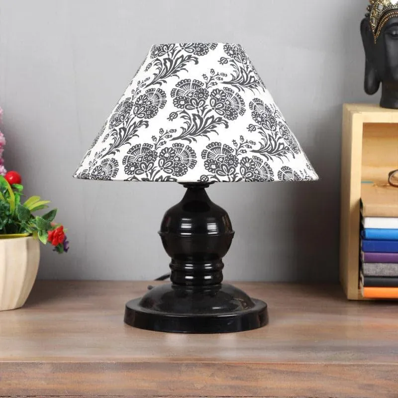 Filigree Avalon Fabric Table Lamp - Black,White media 3