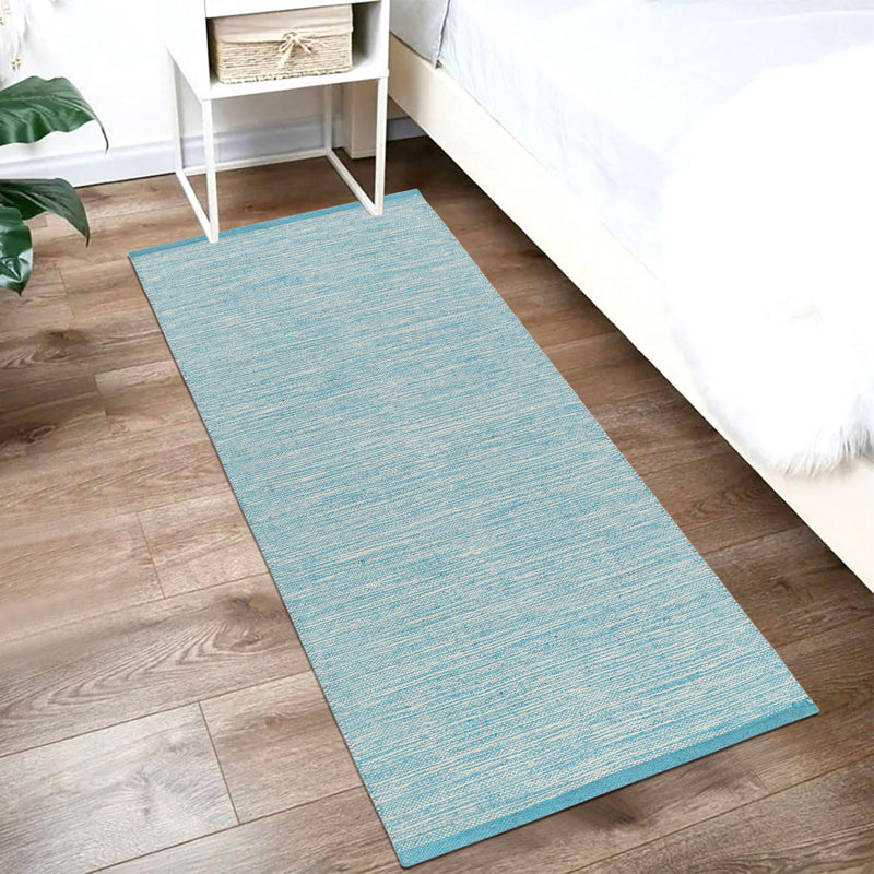 Artivine Cotton Runner Rug - Sky Blue media 3