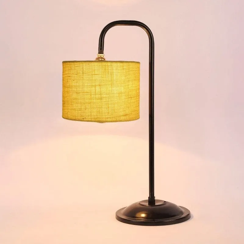 Flynn Arch Fabric Table Lamp - Yellow,Black media 5