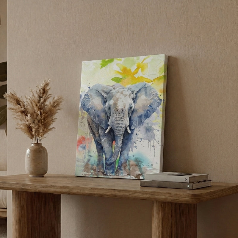 Tusker Twist Canvas Wall Painting