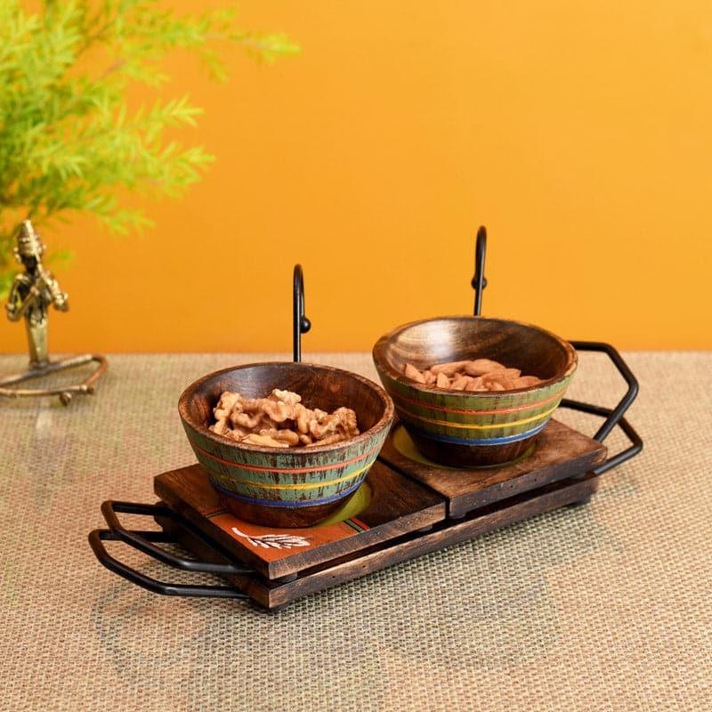 Kartheva Wooden Serving Set - Set Of Five