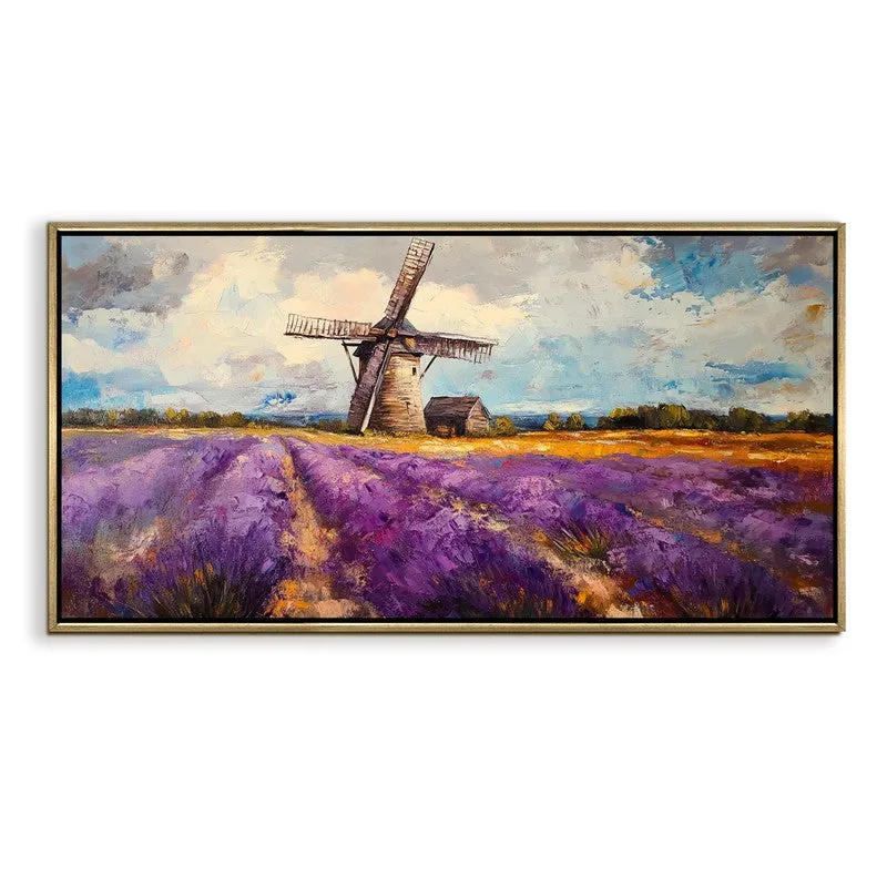 Chromatic Fields Canvas Wall Painting With Frame media 3
