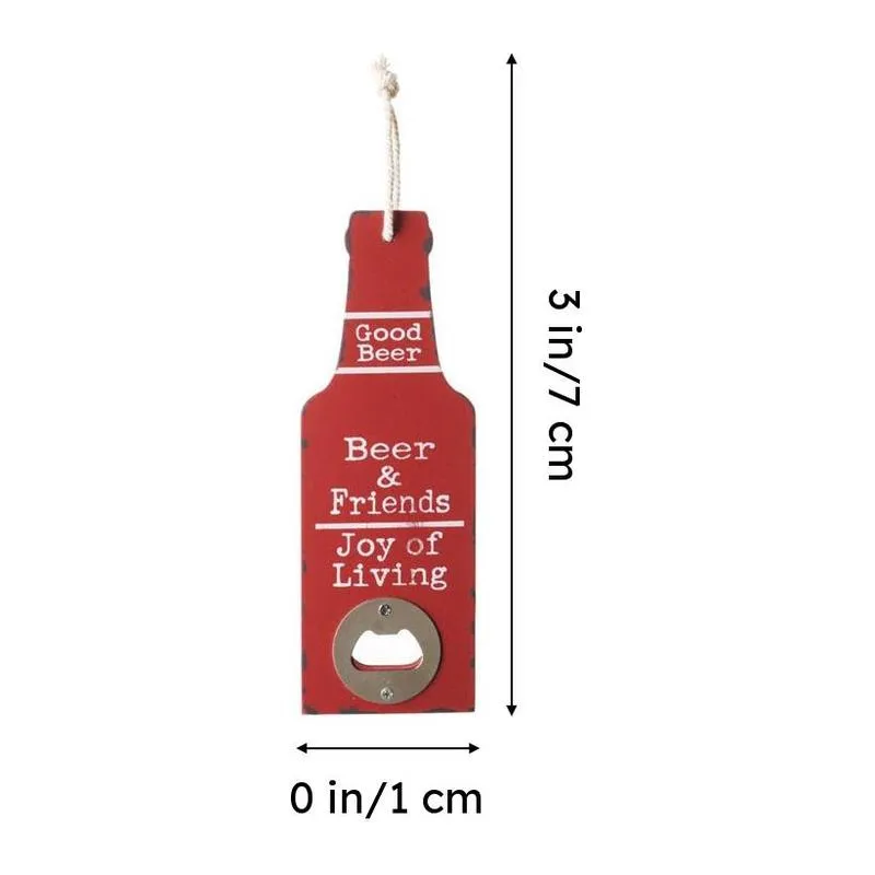 Beer & Friends Bottle Opener - Red media 7