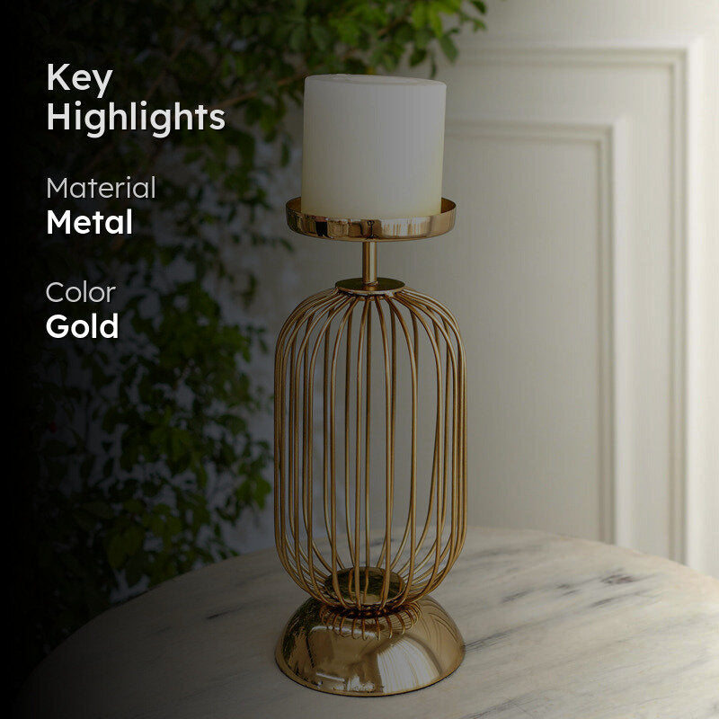 Aurin Metal Candle Holder media 2