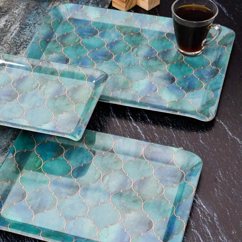 Moroccan Fervour Serving Tray - Set Of Three media 1