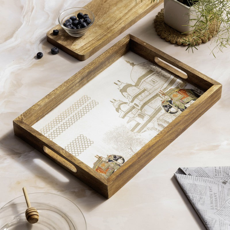 Amberwood Rectangle MDF Serving Tray media 4