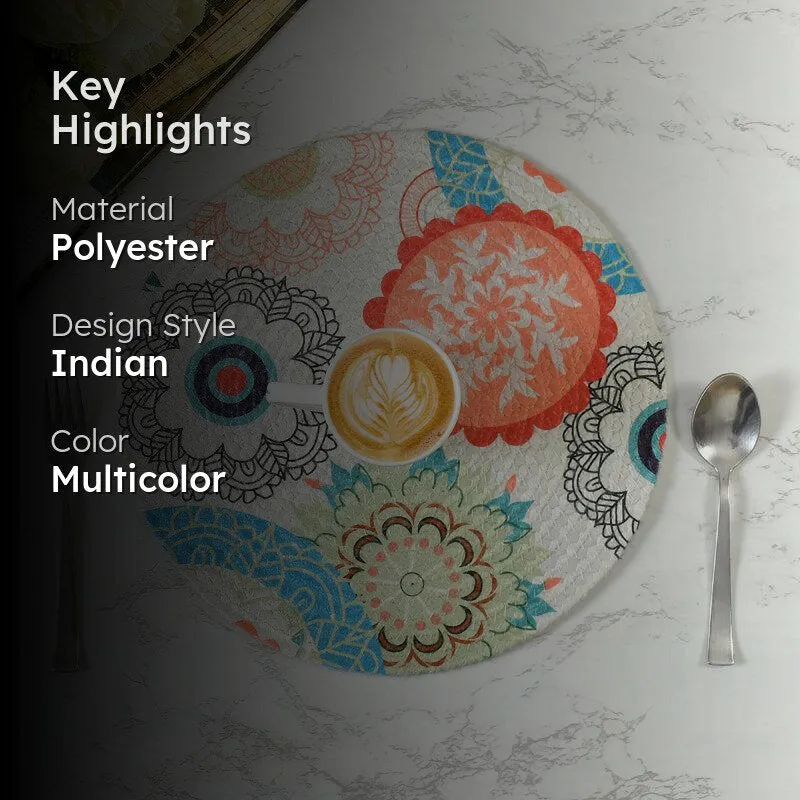 Akshi Round Placemat - Set Of Six media 2
