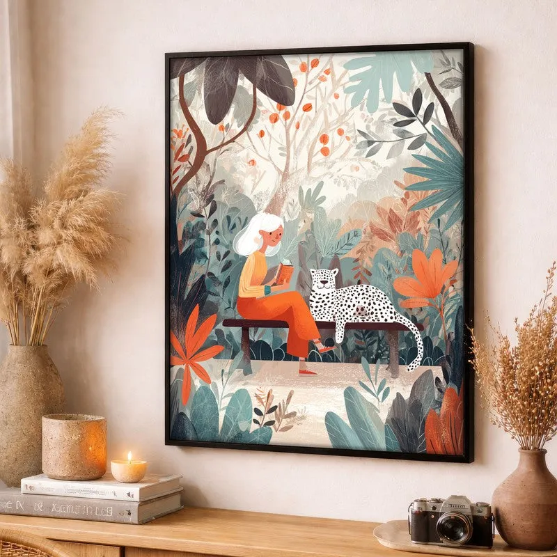 TropicTales Canvas Wall Painting - Black Frame media 3