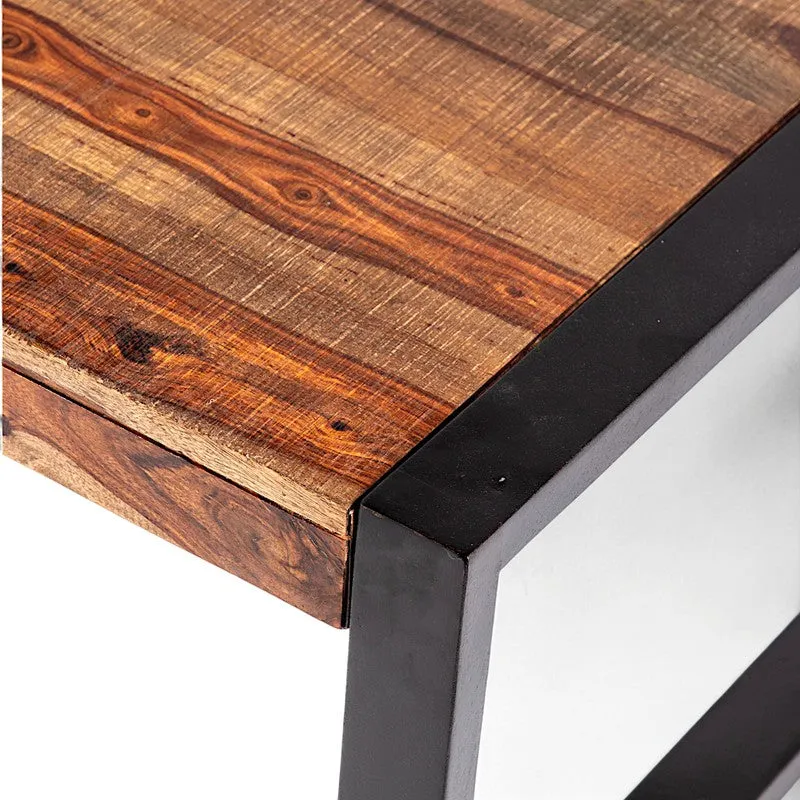 Zavex Sheesham Wooden Center Table - Brown media 5