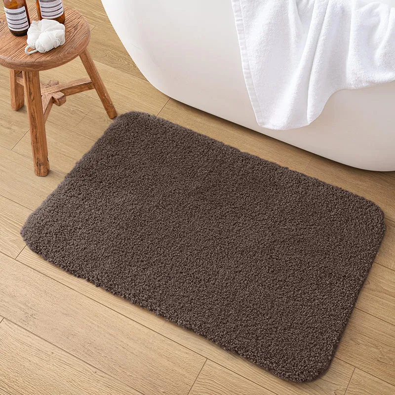 Lois Anti Skid Bath Mat (Brown) - Set Of Four media 3