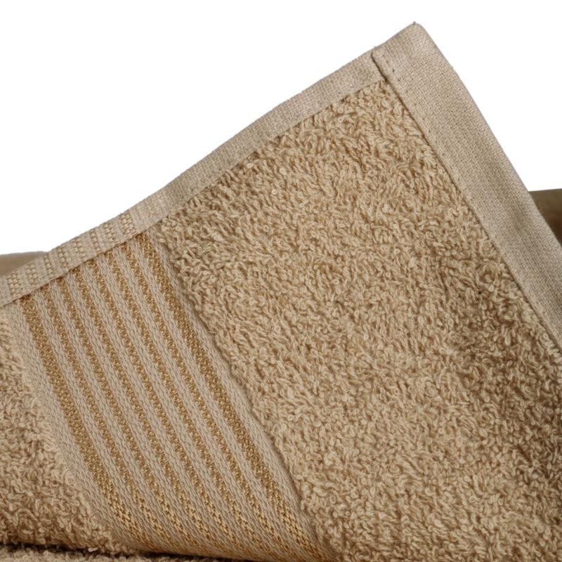 Bodil Bath Towel (Navy Blue & Beige) - Set Of Two media 3