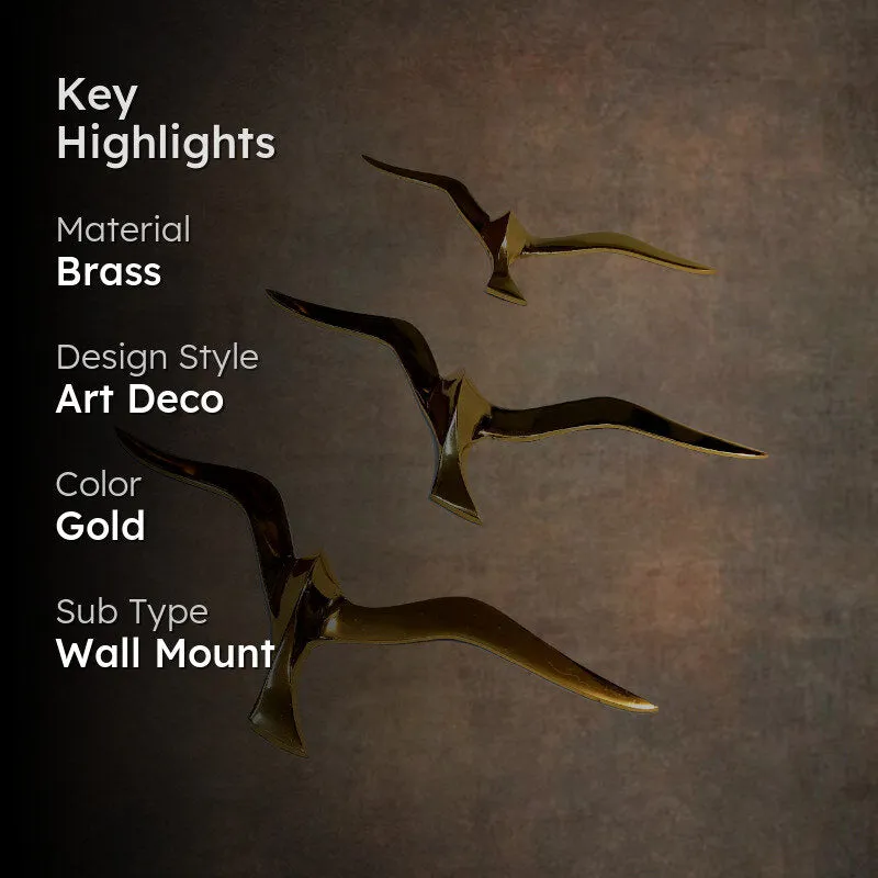 Sky Roamer Brass Wall Accent (Gold) - Set Of Three media 2