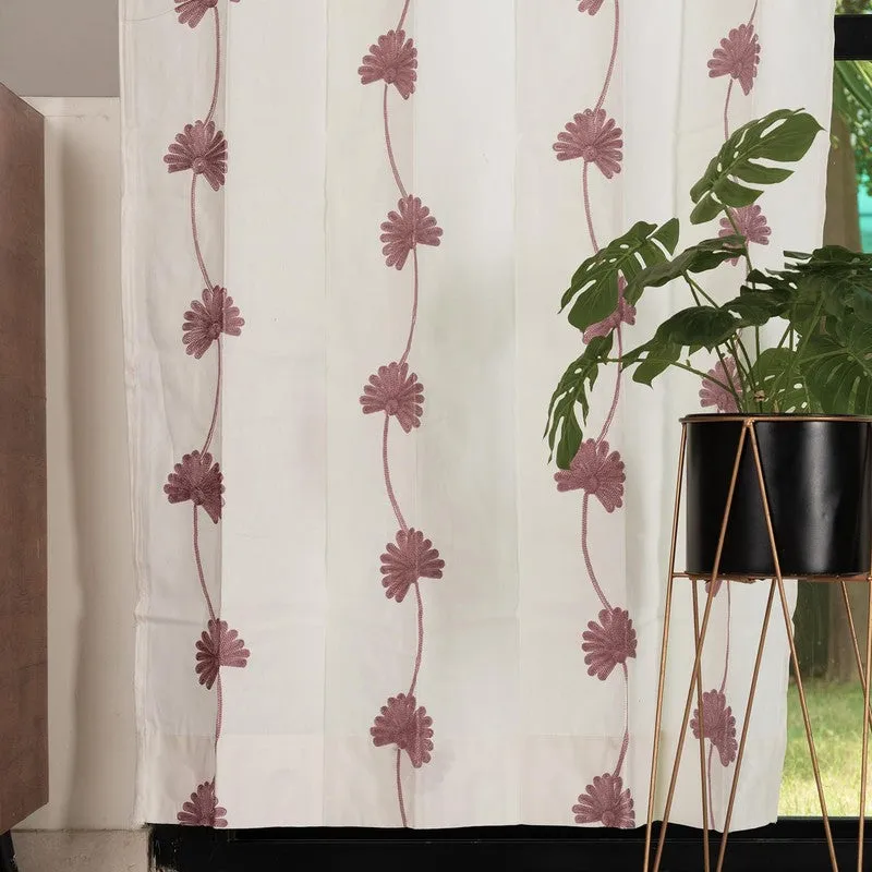 Aarohi Cotton Curtain - Mauve media 3