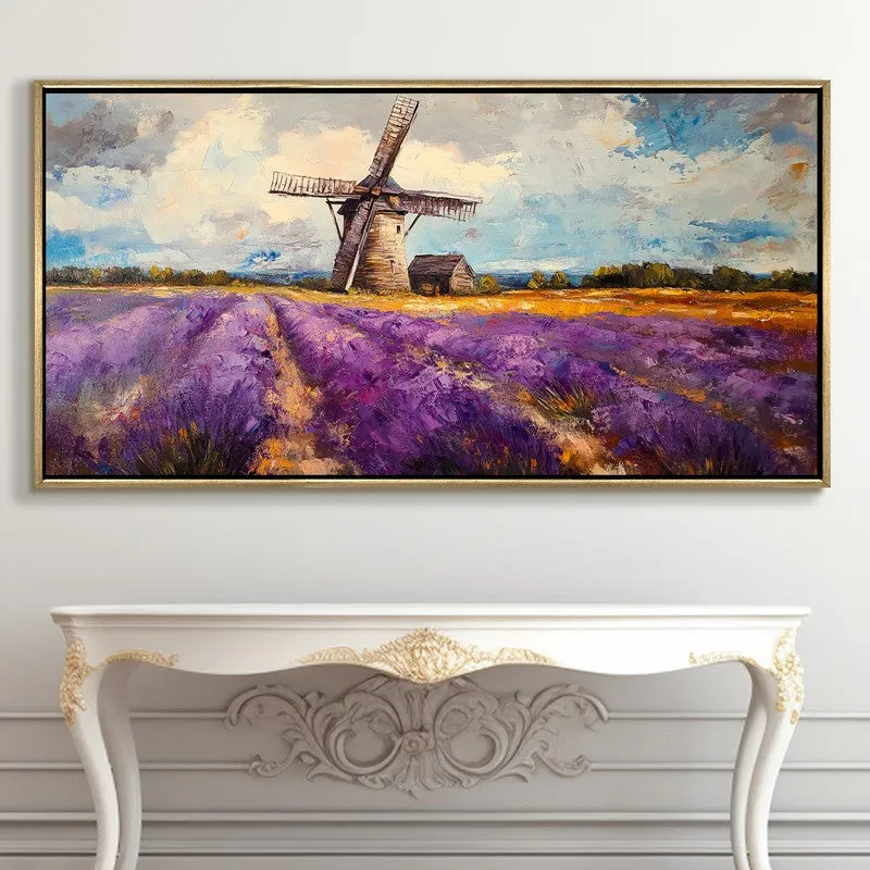 Chromatic Fields Canvas Wall Painting With Frame media 5