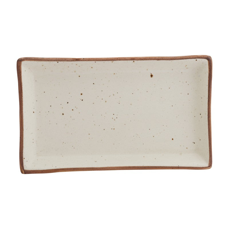 Brownline White Stoneware Platter (300 mL) - Set Of Two media 3