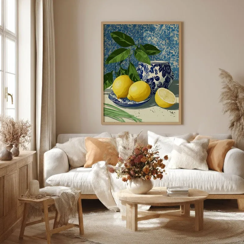 Freshness Canvas Wall Painting - Brown Frame media 4