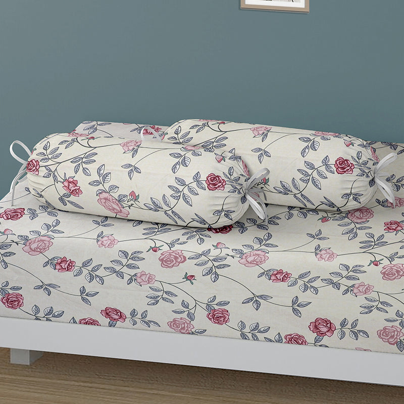 Pink Flora Diwan Set - Six Piece Set media 3