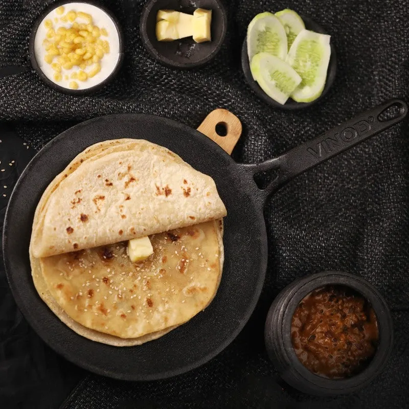 Vinod Forza Cast Iron Roti Tawa - 16 Inches media 1