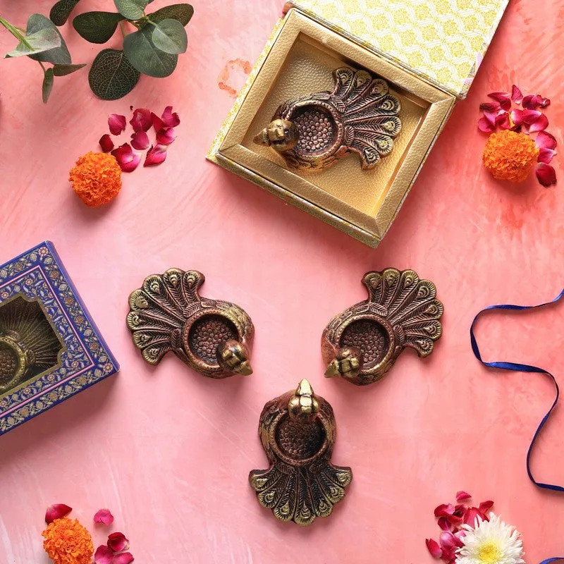 Neck Peacock Tea Light Holder - Set Of Four media 8