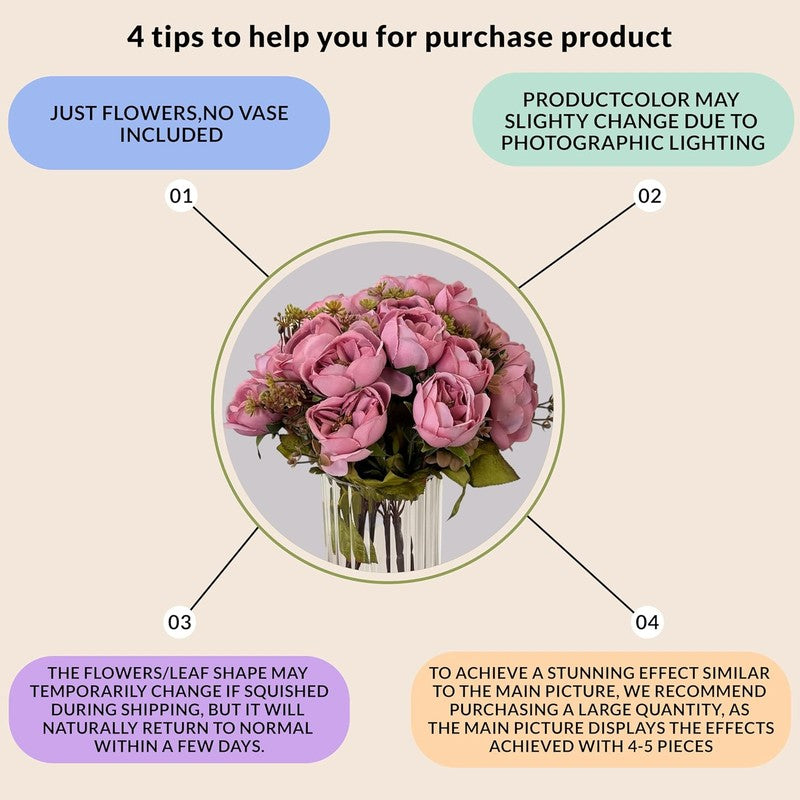 Rose Blossom Artificial Flower - Pink media 7