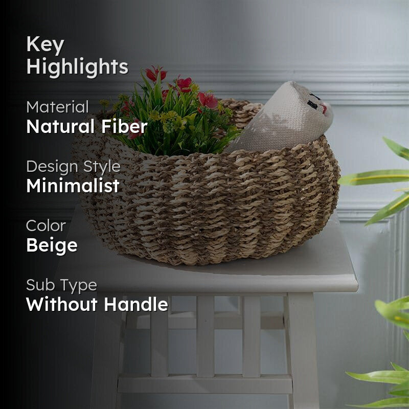 Mistrella Natural Fiber Storage Basket media 2