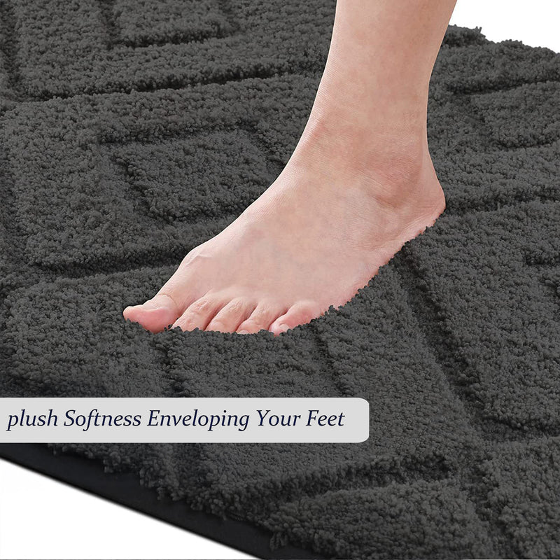 Zella Anti Skid Bath Mat - Dark Grey media 3
