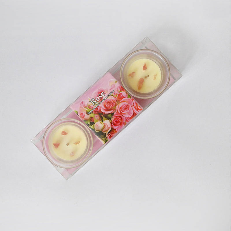 Solvyn Scented Candle (Rose) - Set Of Two media 4