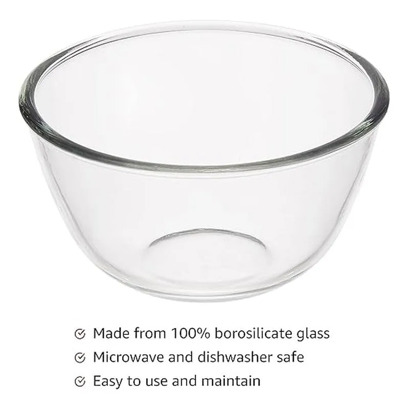 Selvina Glass Mixing Bowls(800 mL Each) - Set Of Two media 14