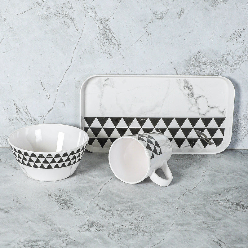 Mivono Serving Set (Black & White) - Three Piece Set media 3