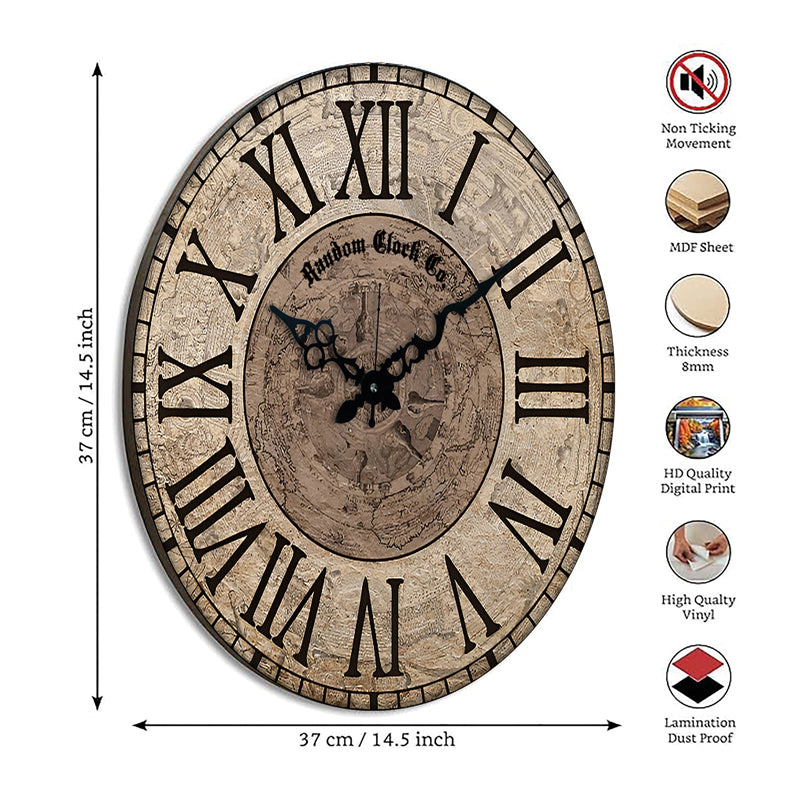 Forenza Wood Analog Wall Clock media 8