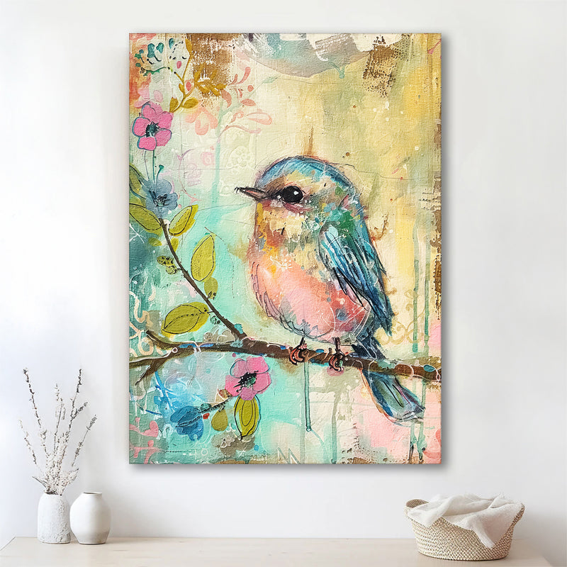Whimiscal Bird I Wall Art media 2