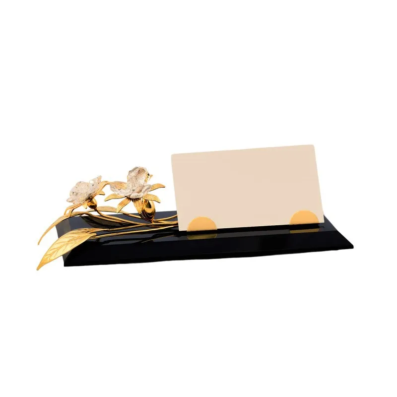 Noir Edge 24K Gold Plated Mild Steel Desk Organizer media 4