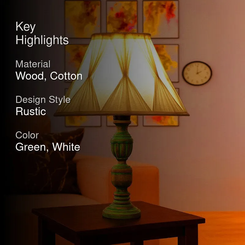 Arvello Vela Wooden Table Lamp - Ivory media 2