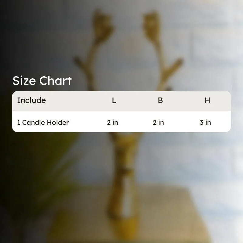 Stag Supremacy Candle Holder - Gold media 4