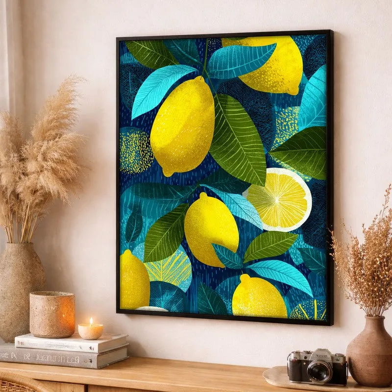 Fresh Picked Canvas Wall Painting - Black Frame media 3