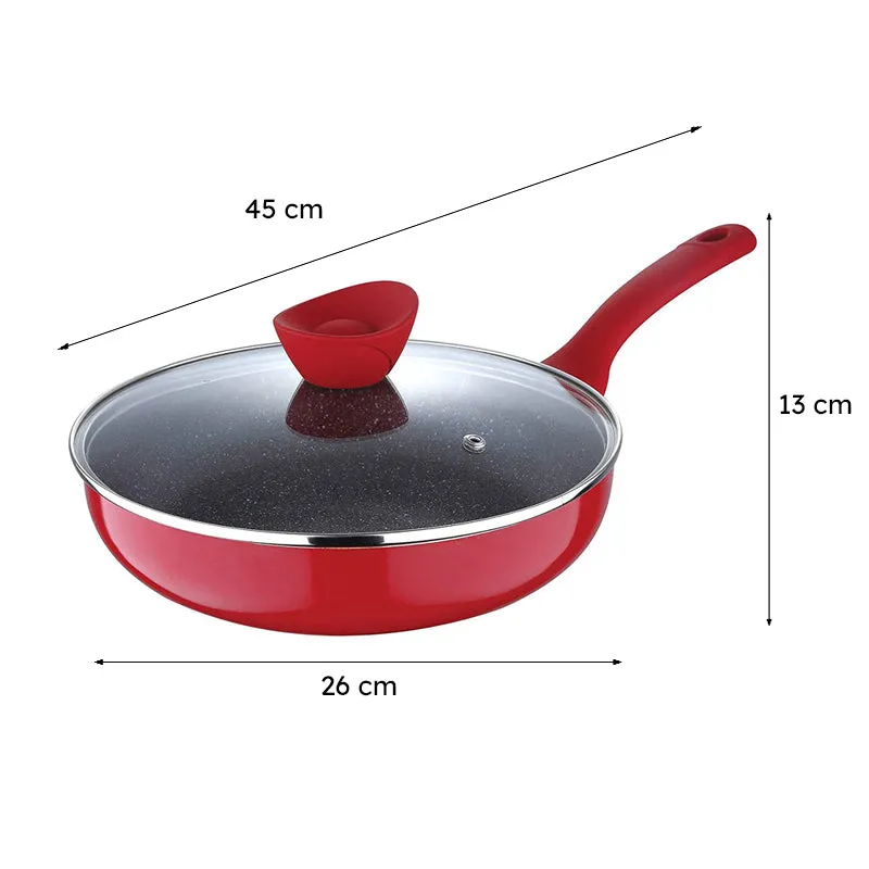 Bergner Bellini Plus Non Stick Deep Frypan With Lid - 26 cm media 7