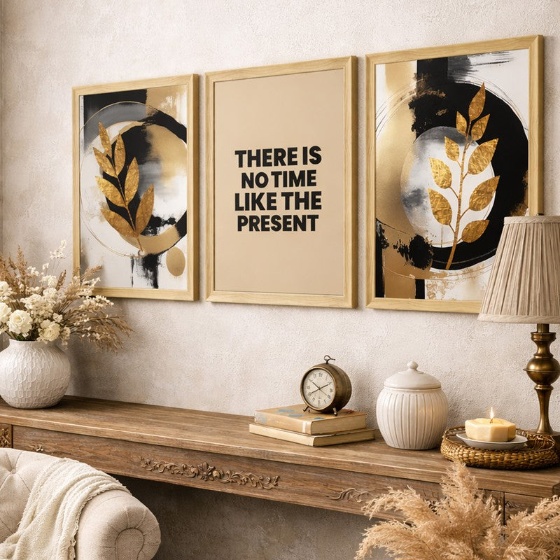 The Present Abstract Wall Art - Set Of Three