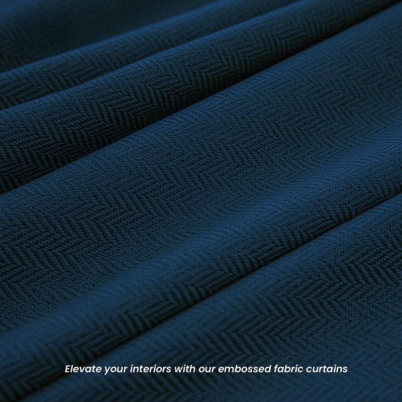 Urban Space Drift Blackout Curtain (Navy) - Set Of Two media 3