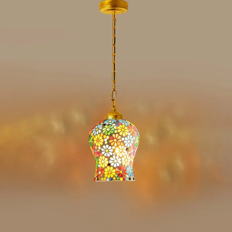 Mosaic Multi Glass Ceiling Lamp media 5