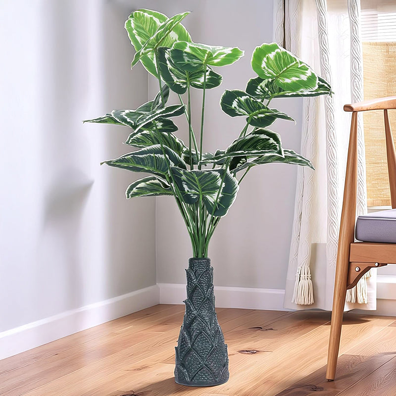 Infinita Artificial Philodendron With Black Plastic Pot - 3 Feet media 5