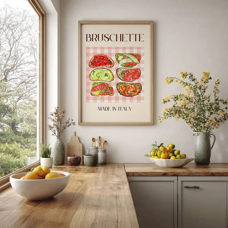 Bruschette Collection Archival Canvas Wall Art - Brown media 5
