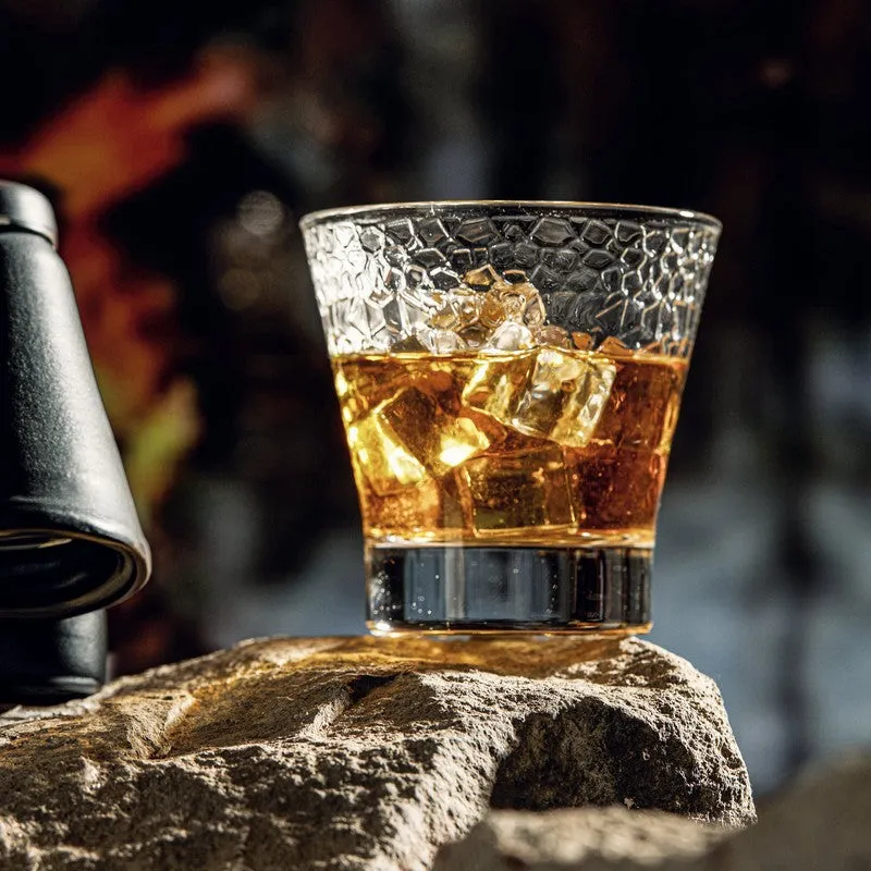 Crackle Stone Whiskey Tumblers (240 mL Each) - Set Of Two media 3